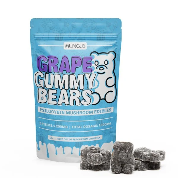 Mungus Grape Gummy Bears 1000MG